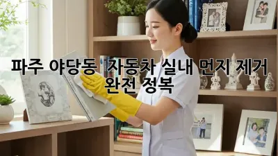 파주 야당동 🚗💨 자동차 실내 먼지 제거 완전 정복! ✨