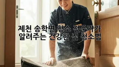 제천 송학면 청소 전문가가 알려주는 건강한 집 청소법